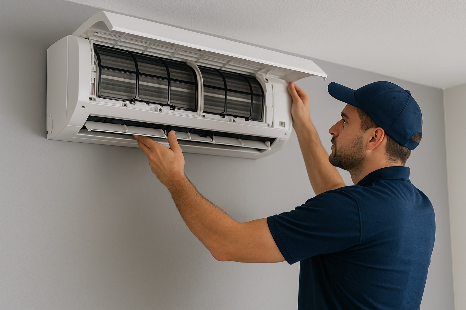 AC Engineer Working